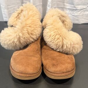 UGG Tan Shearling Ankle Boots